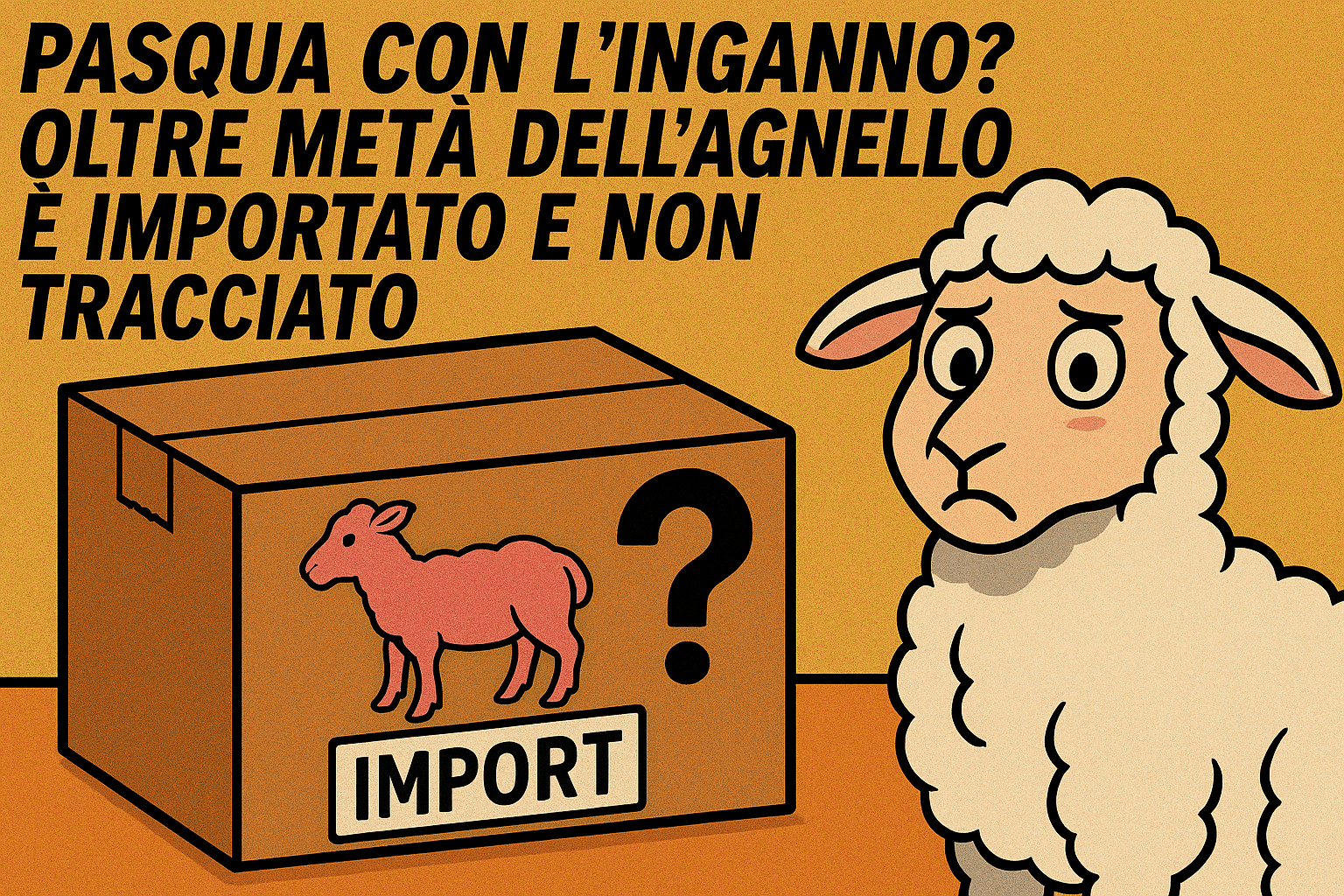 Pasqua con l’inganno? Oltre metà dell’agnello è importato e non tracciato
