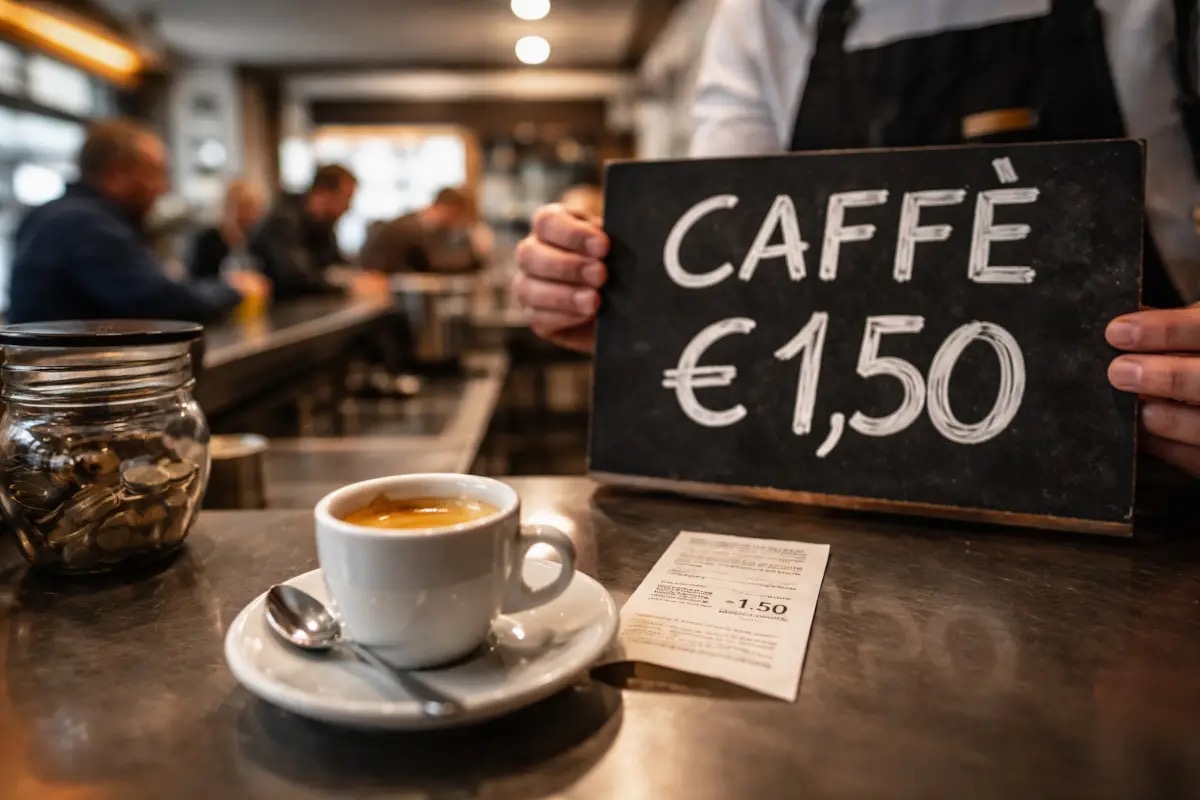  Il caffè non può più essere venduto a meno di 1,50€: il bar che sta facendo discutere