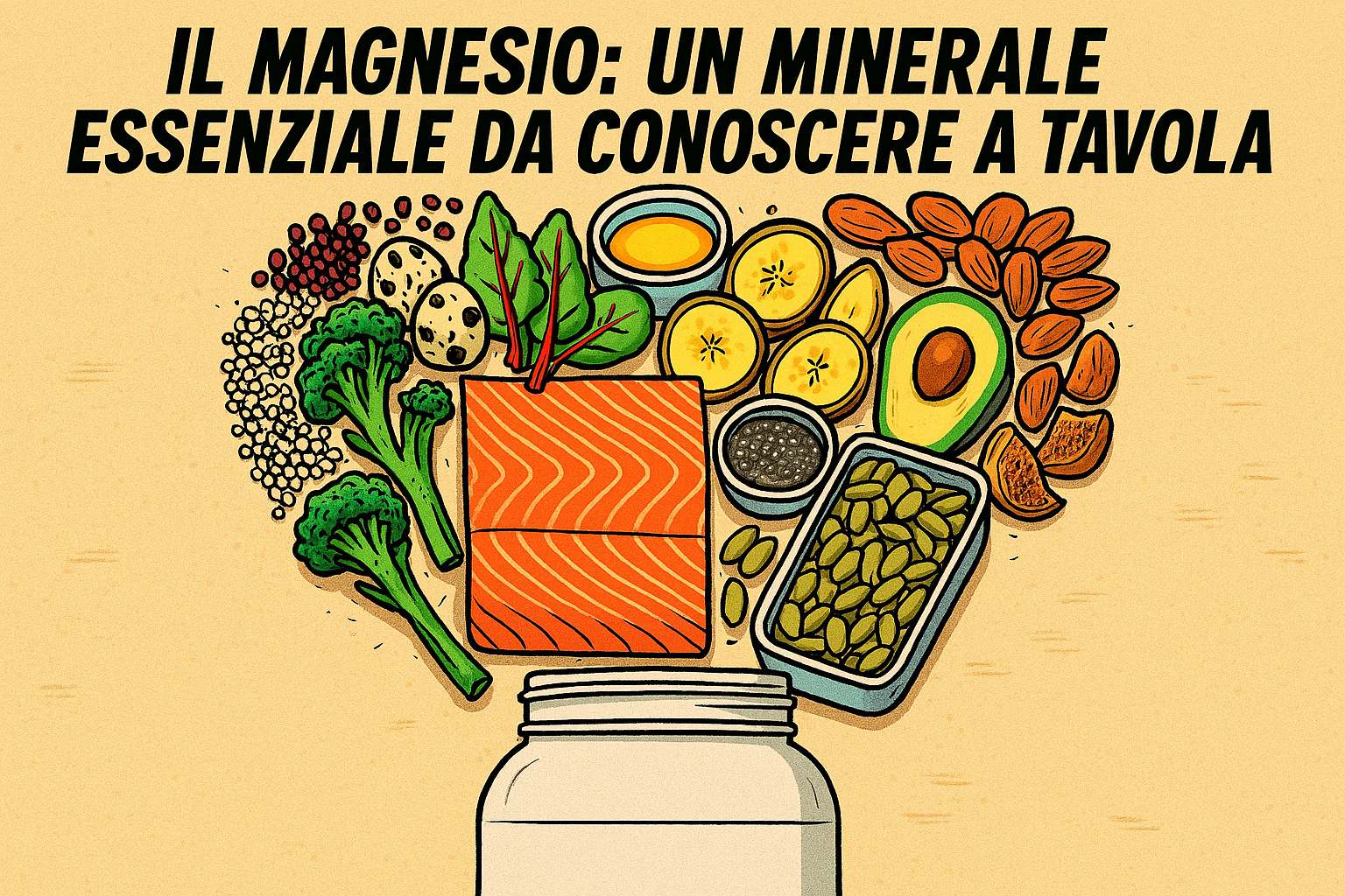 Il Magnesio: un minerale essenziale da conoscere a tavola