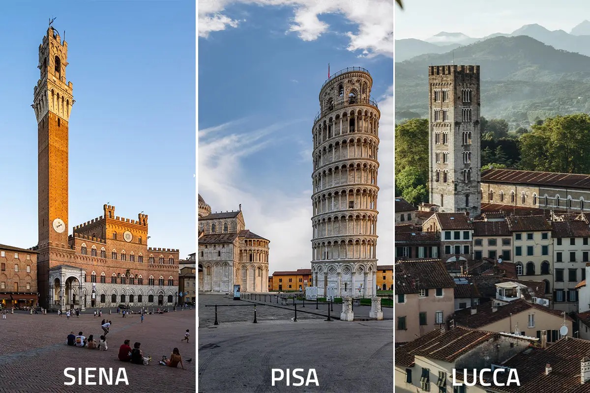 Un viaggio fra le mura, le torri e i sapori autentici di Siena, Pisa e Lucca