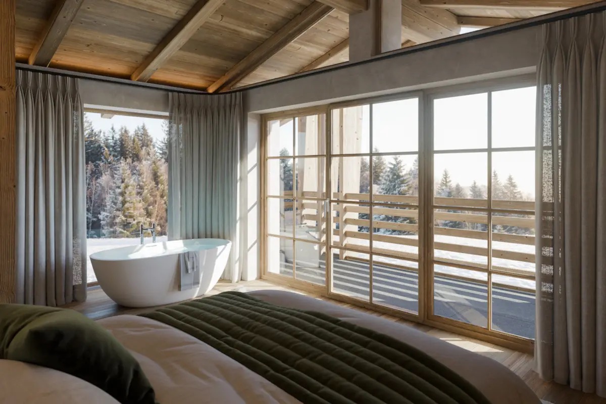  Lusso alpino: gli chalet a 1.820 metri per una vacanza tra natura e sci