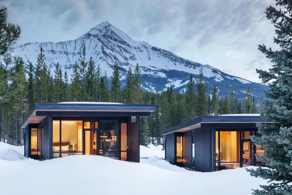 Il resort nel Montana con vista su laghi privati e montagne spettacolari