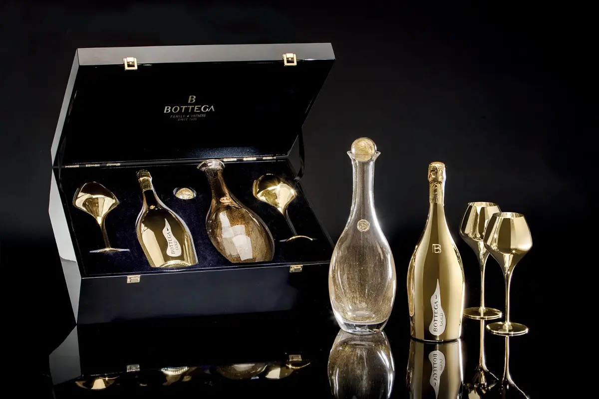 Oro di Venezia: il cofanetto che unisce vetro di Murano e Prosecco Bottega 